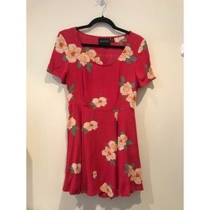 MINKPINK Pink Floral Dress M